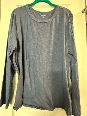 Old Navy XL Women’s Long-Sleeve Crew Neck Shirt - Dusty Blue